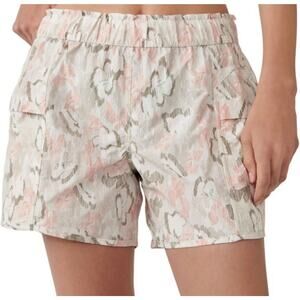 Free People Movement In The Wild Printed Shorts Ivory Combo Women’s Size Small